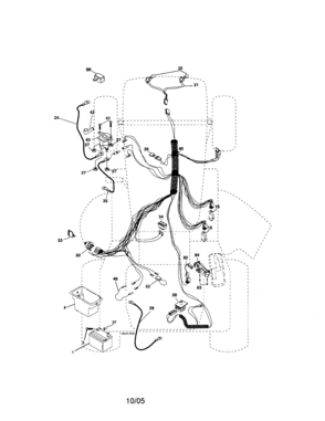 Electrical Diagram and Parts List for 917275391  Craftsman Lawn Tractor