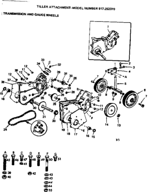Part Location Diagram of 3008P Craftsman Hex bolt, 5-pack