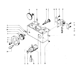 Part Location Diagram of B4A-040-011 Craftsman Handwheel