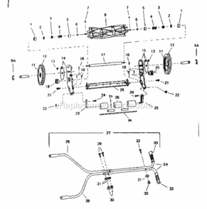 Part Location Diagram of 30497 Generac Valve retainer locks