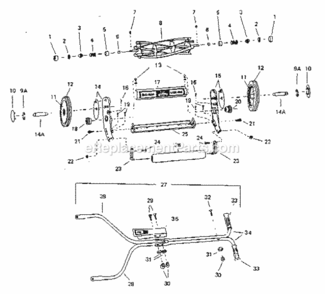 Part Location Diagram of 36 Craftsman Ownrs Manual