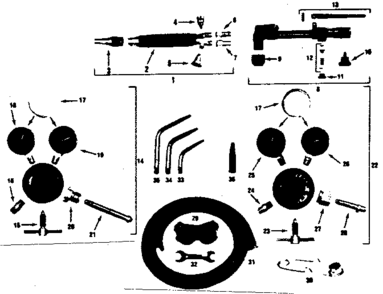 Part Location Diagram of 1301040 Craftsman Cutting torch handle