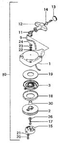 Part Location Diagram of 992-01040-011 Craftsman Flat Washer