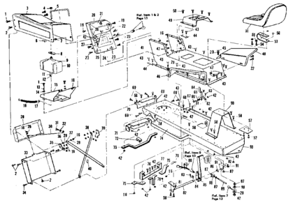 Part Location Diagram of 41915 Craftsman Main frame