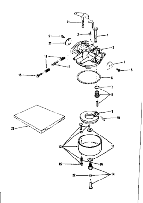 Carburetor No. Diagram and Parts List for 14354502  Craftsman Engine