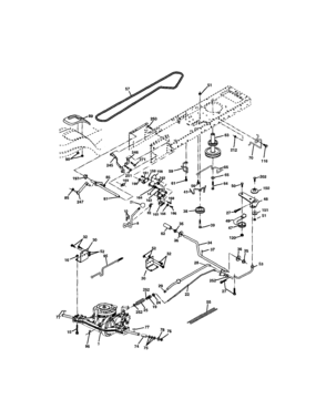Ground Drive Diagram and Parts List for 917272762  Craftsman Lawn Tractor