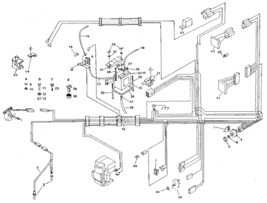 Electrical Diagram and Parts List for 917254660  Craftsman Lawn Tractor