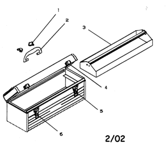 Tool Box Diagram and Parts List for 706594100  Craftsman Tool Stand & Cart