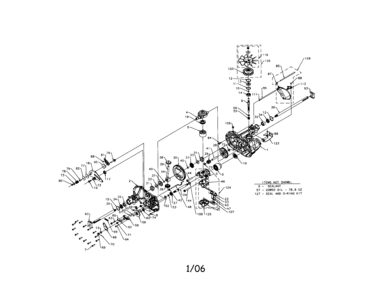 Hydro Transaxle Diagram and Parts List for 917318-0510  Craftsman Lawn Tractor