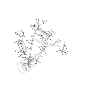 Part Location Diagram of 749-05671-0637 MTD Upper Handle (Lh)