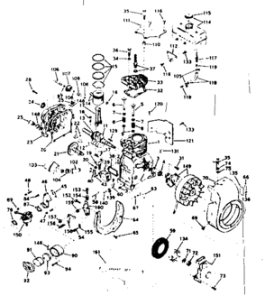 Part Location Diagram of 30941B Craftsman Cylinder cover