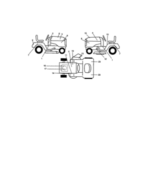 Decals Diagram and Parts List for 917272955  Craftsman Lawn Tractor