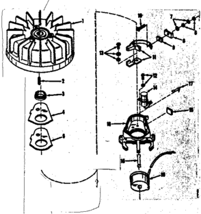 Magneto Nos. 27248 & 27517 Diagram and Parts List for 14350020  Craftsman Engine