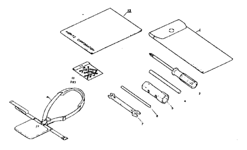 Tools & Band Diagram and Parts List for 271SRM-202FA  Craftsman Trimmer