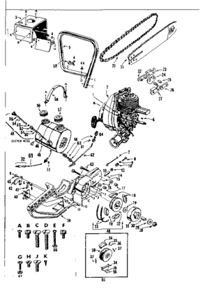 Part Location Diagram of 2650H Craftsman Throttle link