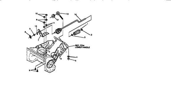 Part Location Diagram of 73664 Craftsman Snowblower push nut