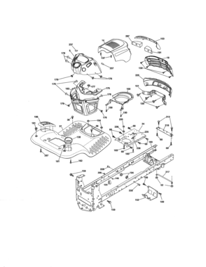 Chassis Assembly Diagram and Parts List for 917990391  Craftsman Lawn Tractor