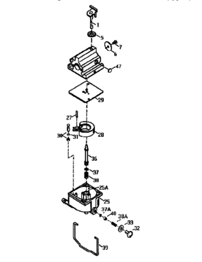 Carburetor  640020 (71/143) Diagram and Parts List for 143986700  Craftsman Engine