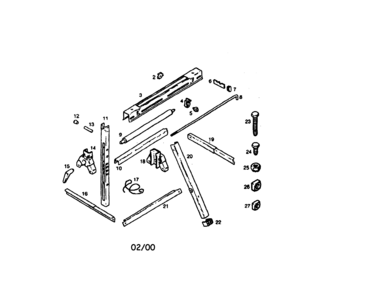 Support Stand W/roller Diagram and Parts List for 69525124  Craftsman Tool Stand & Cart