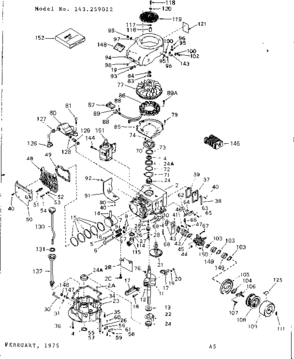 Part Location Diagram of 33237B Tecumseh Gasket Set