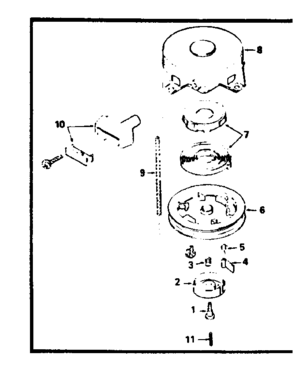Rewind Starter No. 590420 Diagram and Parts List for 2002131128  Craftsman Engine