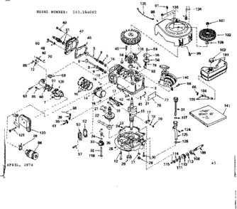 Part Location Diagram of 33934 Craftsman Fuel tank