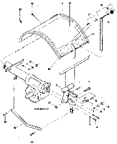 Part Location Diagram of 20816 Husky SPRING-EXTENSION