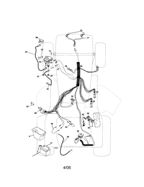 Electrical Diagram and Parts List for 917276412  Craftsman Lawn Tractor