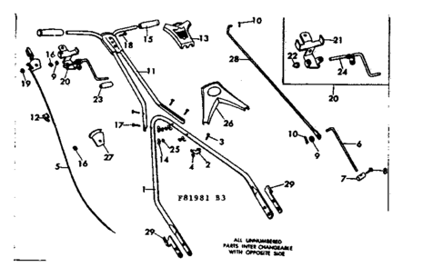 Part Location Diagram of 26172 Craftsman Cover plate