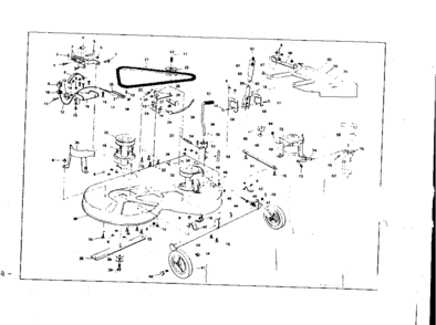 Mower Deck Diagram and Parts List for 53696362  Craftsman Lawn Mower