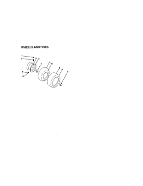 Wheels And Tires Diagram and Parts List for 917275000  Craftsman Lawn Tractor