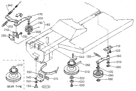 Tension Pulley Diagram and Parts List for 3904  Craftsman Lawn Mower