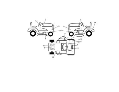 Decals Diagram and Parts List for 917988240  Craftsman Lawn Tractor