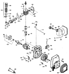 Part Location Diagram of 410262 Craftsman Fuel tank