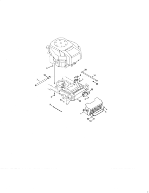 Engine/muffler Diagram and Parts List for 247203760  Craftsman Lawn Tractor
