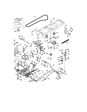 Ground Drive Diagram and Parts List for 917274632  Craftsman Lawn Tractor