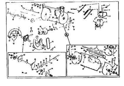 Auger Housing Assembly Diagram and Parts List for 536918400  Craftsman Snow Blower