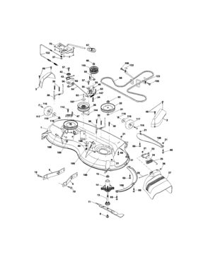 Mower Deck Diagram and Parts List for 917288140  Craftsman Lawn Tractor