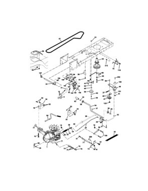 Ground Drive Diagram and Parts List for 917272440  Craftsman Lawn Tractor