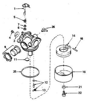 Part Location Diagram of 632578 Craftsman Lawn & garden equipment nut