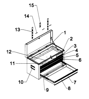 Part Location Diagram of 15395A10-ERED Craftsman 2