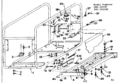 Part Location Diagram of 22258 MTD COLLAR F