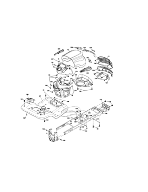 Chassis And Enclosures Diagram and Parts List for 917287241  Craftsman Lawn Tractor