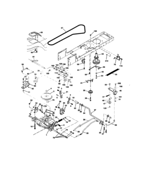 Ground Drive Diagram and Parts List for 917273751  Craftsman Lawn Tractor