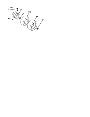 Wheels And Tires Diagram and Parts List for 917277320  Craftsman Lawn Tractor
