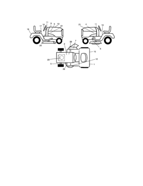 Decals Diagram and Parts List for 917274031  Craftsman Lawn Tractor