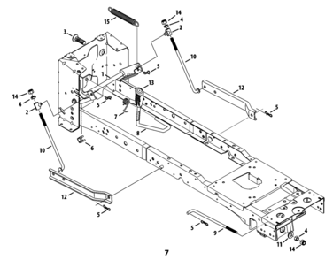 PG 7-LIFT Diagram and Parts List for 247204470 Type 0 Craftsman Lawn Mower