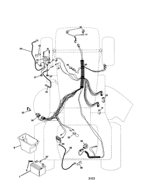 Electrical Diagram and Parts List for 917277200  Craftsman Lawn Tractor