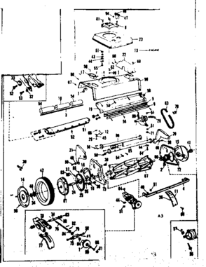 Base Assembly Diagram and Parts List for 53681621  Craftsman Lawn Mower