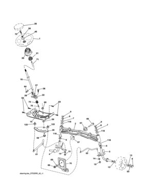 Part Location Diagram of 198375X428 Craftsman Steering boot